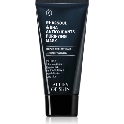 ALLIES OF SKIN Rhassoul & BHA Antioxidants дълбоко почистваща маска 50ml