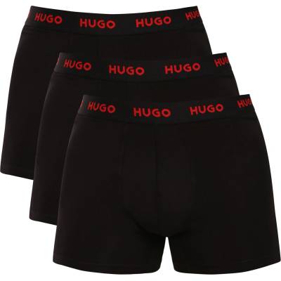 HUGO Комплект три - мъжки боксерки HUGO черни HUGO | Cheren | МЪЖЕ | XXL