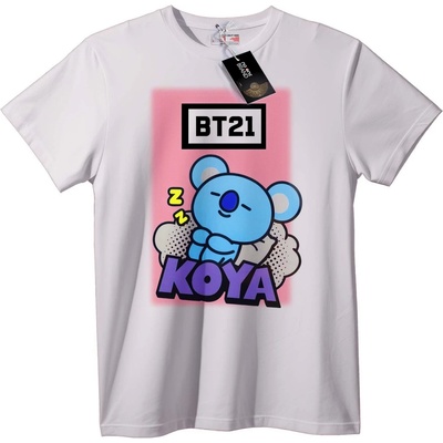 NOONEBRAND Тениска BT21 Koya Синя Коала - XL, Black