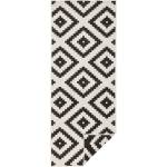 Hanse Home Черно-кремав килим за открито , 80 x 250 cm Malta - NORTHRUGS (103129-80x250)
