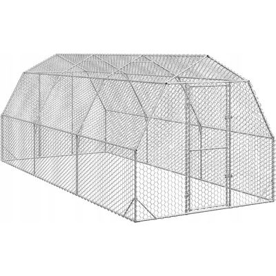 vidaXL Kurník 2,5x6x2,25 m ocel pozinkovaná