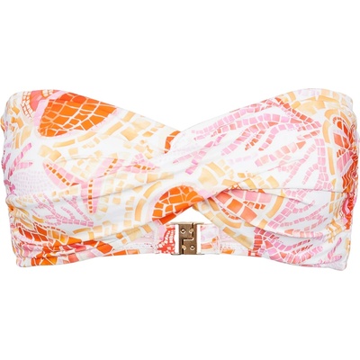 Seafolly Дамско бикини горнище Seafolly Women's La Mer Twist Bandeau Bikini top - White - размер 38 (EU) (150-5073-0114)
