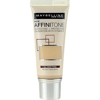 Maybelline Affinitone Mineral tekutý make-up 3 Light Sand Beige 30 ml