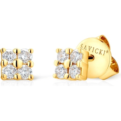 SAVICKI Обеци Savicki: злато. диаманти