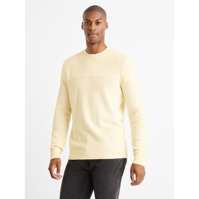 Celio Кремав мъжки пуловер Celio Cebbublo Celio | Bezhov | МЪЖЕ | XXL