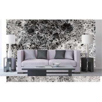 DIMEX ART s. r. o Самозалепваща се флизелинова фототапета сив полиран мрамор 375 x 250 см