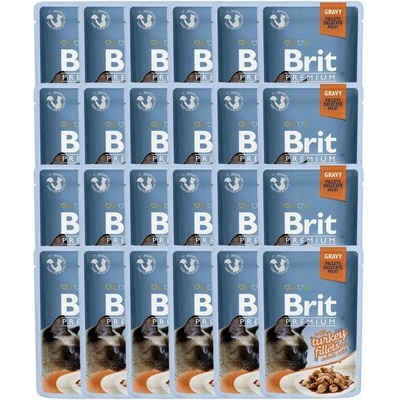 Brit Premium Cat Delicate Fillets in Gravy Turkey 24 x 85 g