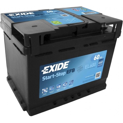 Exide Start-Stop EFB 12V 60Ah 640A EL600 – Sleviste.cz