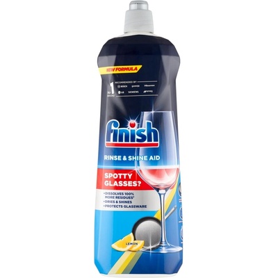 Finish Shine & Protect Лимон Препарат за изплакване за съдомиялна 800ml + Подаръчна мостра (8592326010419)