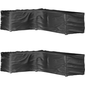 vidaXL Покривала за ъглови градински мебели 2 бр 16 капси 210x260x80см (3155379)