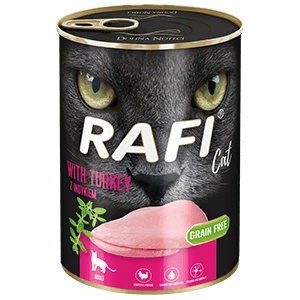  Rafi Cat Turkey консерва за котки без зърно - 0.4кг