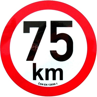 Omezení rychlosti 75 km retroreflexní pr. 200 mm