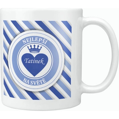 Impar Hrnek Nejlepší tatínek pruhovaný 330 ml