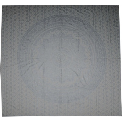 BOB Batik přehoz na postel indický Lotos stříbrný 230 x 210 cm
