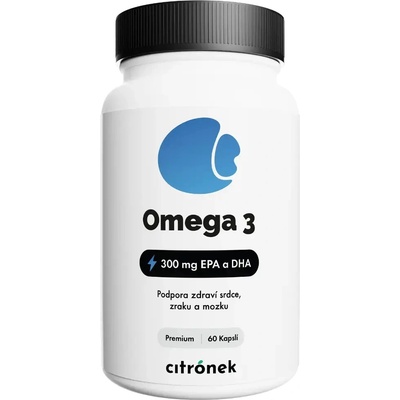 Citronek Omega 3 300 mg EPA + DHA 60 kapslí