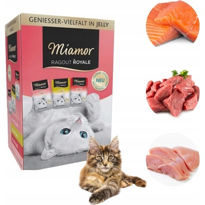 Miamor Ragout Royale v želé morka losos teľa 12 x 100 g
