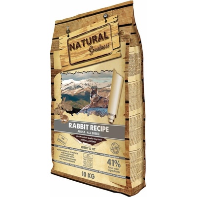Natural Greatness Rabbit Recipe All Breeds Light Fit 10 kg