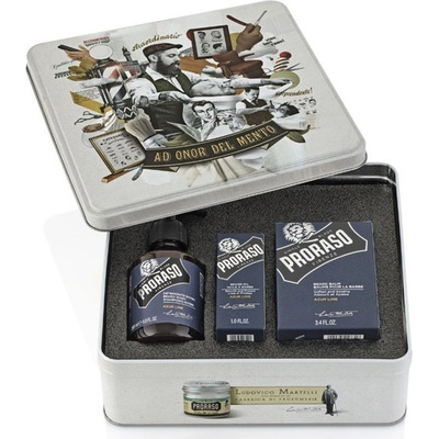 Proraso Azur Lime pro vousáče šampon na vousy 200 ml + balzám na vousy 100 ml + olej na vousy 30 ml dárková sada – Zboží Mobilmania