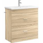 vidaXL Комплект мебели за баня Дъб сонома 81 x 40 x 84, 5 см (3404376)