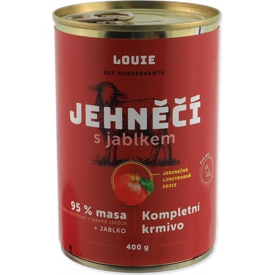 Louie Dog Jehněčí s jablkem 400 g – Zbozi.Blesk.cz