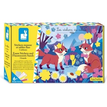 Janod Atelier Midi Креативен комплект Пяна стикери и светещ пясък