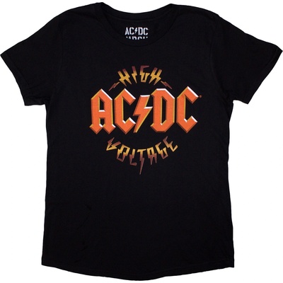AC/DC High Voltage RnR Black M Дамски Риза (ACDCTS143LB02)