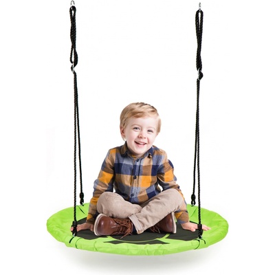 Eco Toys Záhradná hojdačka bocianie hniezdo 100 cm zelená