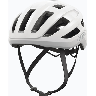 ABUS PowerDome каска за велосипедисти флийс бяла