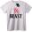 NOONEBRAND Тениска Beast Claw - 2XL, White