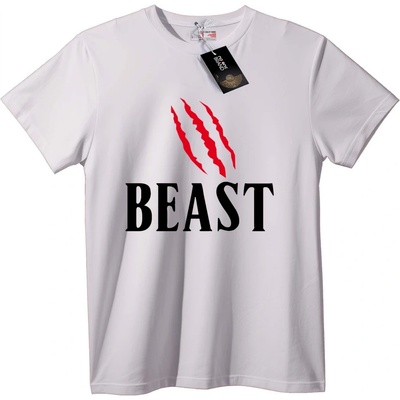 NOONEBRAND Тениска Beast Claw - 2XL, White