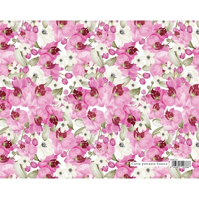 Darčekový baliaci papier GARDEN 70x100 cm - orchidea