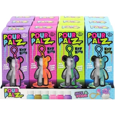 Pour Palz Diy Paint Bear Keyring Random (33130154)