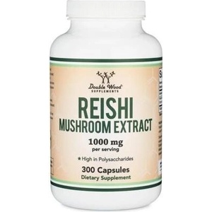 Double Wood Supplements Reishi Mushroom Extract, 300 капсули, Double Wood (W2UDT DW)