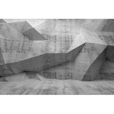 DIMEX ART Флизелинов фототапет бетонен 3d интериор 375 x 250 см