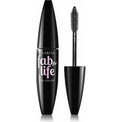 Claresa Fab For Life Deep Black maskara zhusťujúca a predlžujúca 12 g
