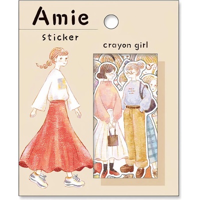 Mind Wave samolepky Mind Wave kolekce amie crayon girl