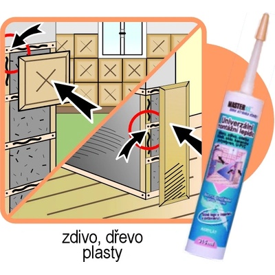 MASTERSIL univerzálne montážne lepidlo 315g
