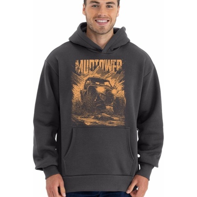MUDPOWEr Side-by-Side UTV / Buggy oranžový mikina OVERSIZE unisex
