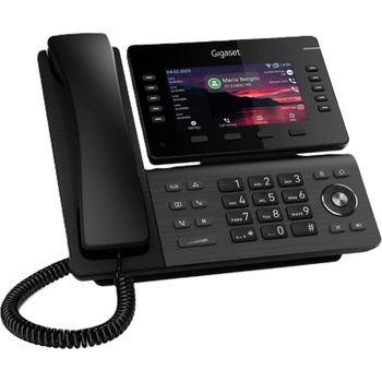 Gigaset VoIP телефон Gigaset P850W IP PRO, 5" TFT цветен дисплей, 12 SIP акаунта, PoE, LAN, черен (P850W IP PRO)