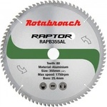 Rotabroach Циркулярен диск 355 mm (25.4) 80T (x2.4) за алуминий Raptor (639)
