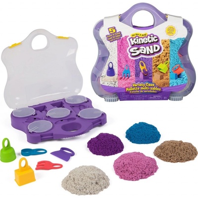 Spin Master KINETIC SAND KUFRÍK S DOPLNKAMI fialová