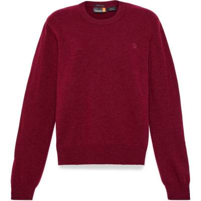 Timberland Дамски вълнен пуловер Timberland Women's Merino Crew Sweater Merino jumper - Burgundy - размер XXL (105-6723-0215)