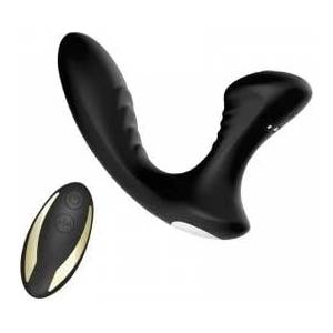 Boss of Toys Mens Prostate Massager Vibrator with Remote Control Black