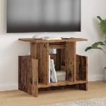 vidaXL ТВ стойка 50 x 35 x 45 cm Старо дърво Инженерна дървесина (891012)