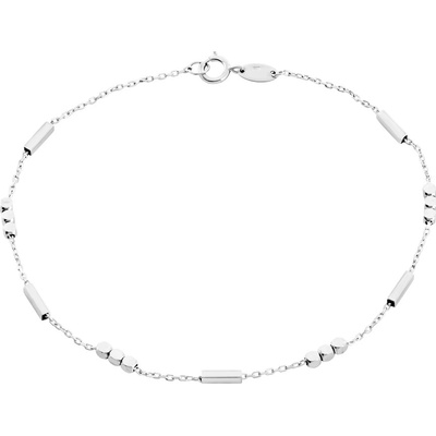 Gemmax Jewelry náramek Kostičky z bílého zlata ve stylu Fancy GLBWN-20-01449