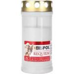 BISPOL Гробни свещи Bispol, пластмасови, бели, 50lg, 220g