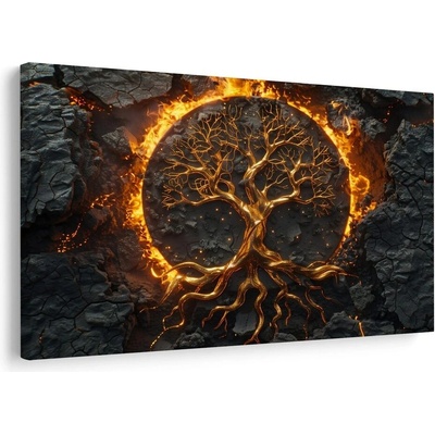 Obraz strom života v ohni - 90x60