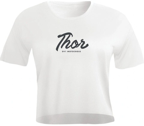 Thor Script Crop Top white