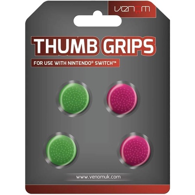 Venom Аксесоар Venom - Thumb Grips, Pink and Green (Nintendo Switch)