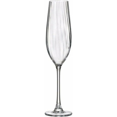 Crystal Bohemia BOHEMIA COLUMBA OPTIC SKLENICE NA ŠAMPAŇSKÉ 6 x 260 ml